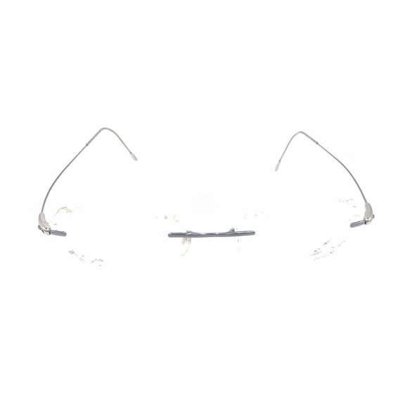 Silhouette 7553 40 6054 Titanium Blue Rimless Eyeglasses Frames 52-19 140 - Picture 2 of 12